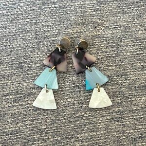 J. Crew tortoiseshell drop earrings